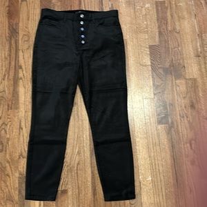 7 For All Mankind black velvet pants